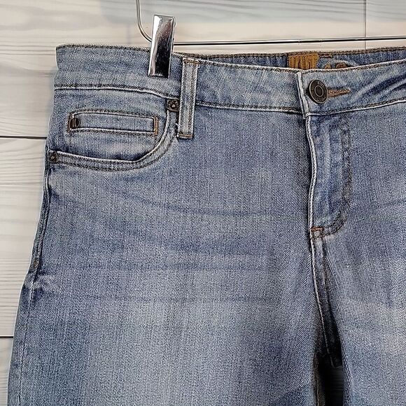 Kut From The Kloth Catherine Boyfriend Lightwash Blue Denim Jeans Womens Size 8 - Picture 6 of 16